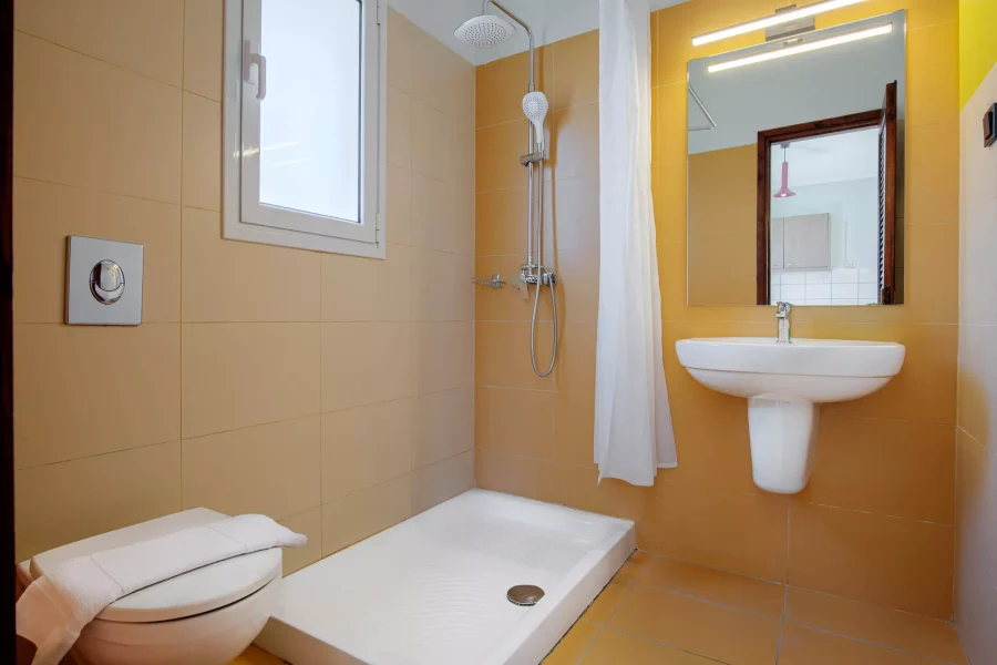 kamari apartments corfu acharavi apartment 4pax single beds evening
